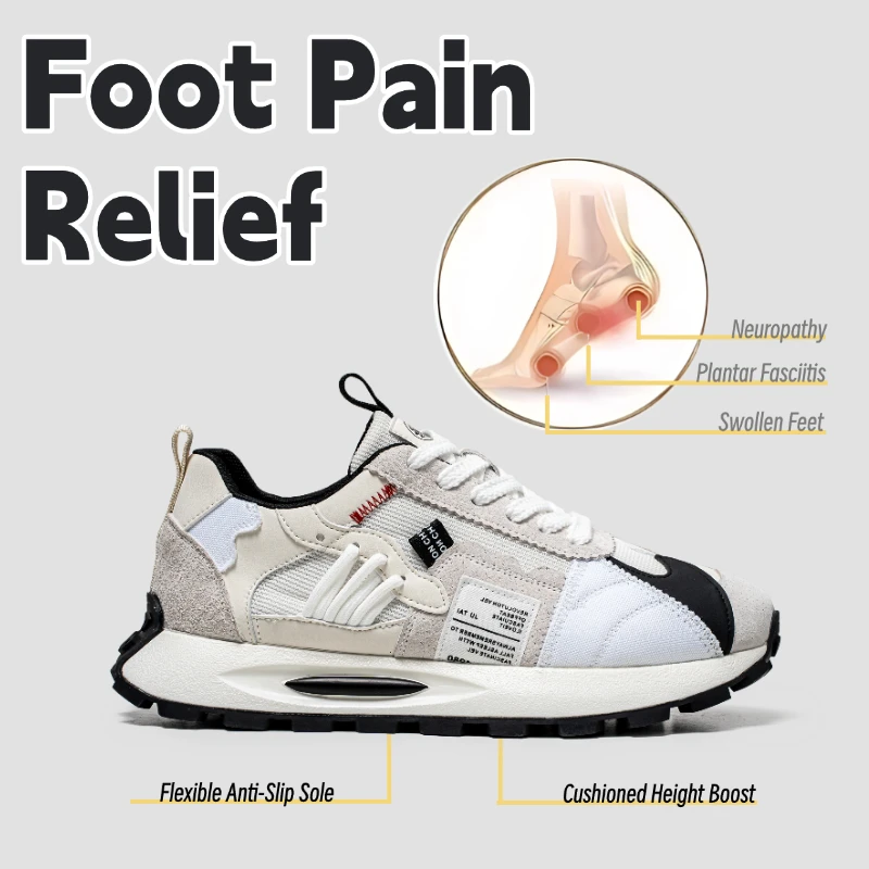 

LiveDay New Sneakers For Men Autumn Running Sports Trendy Versatile Lace Up Comfortable Lightweight Low Top Casual Board Shoes