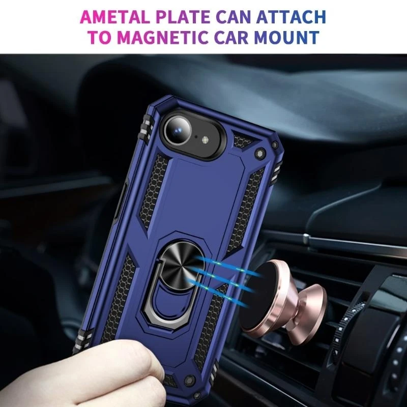 غطاء واقعي TPU & PC مع بناء في كيكستاندز هاتف للهاتف 16E