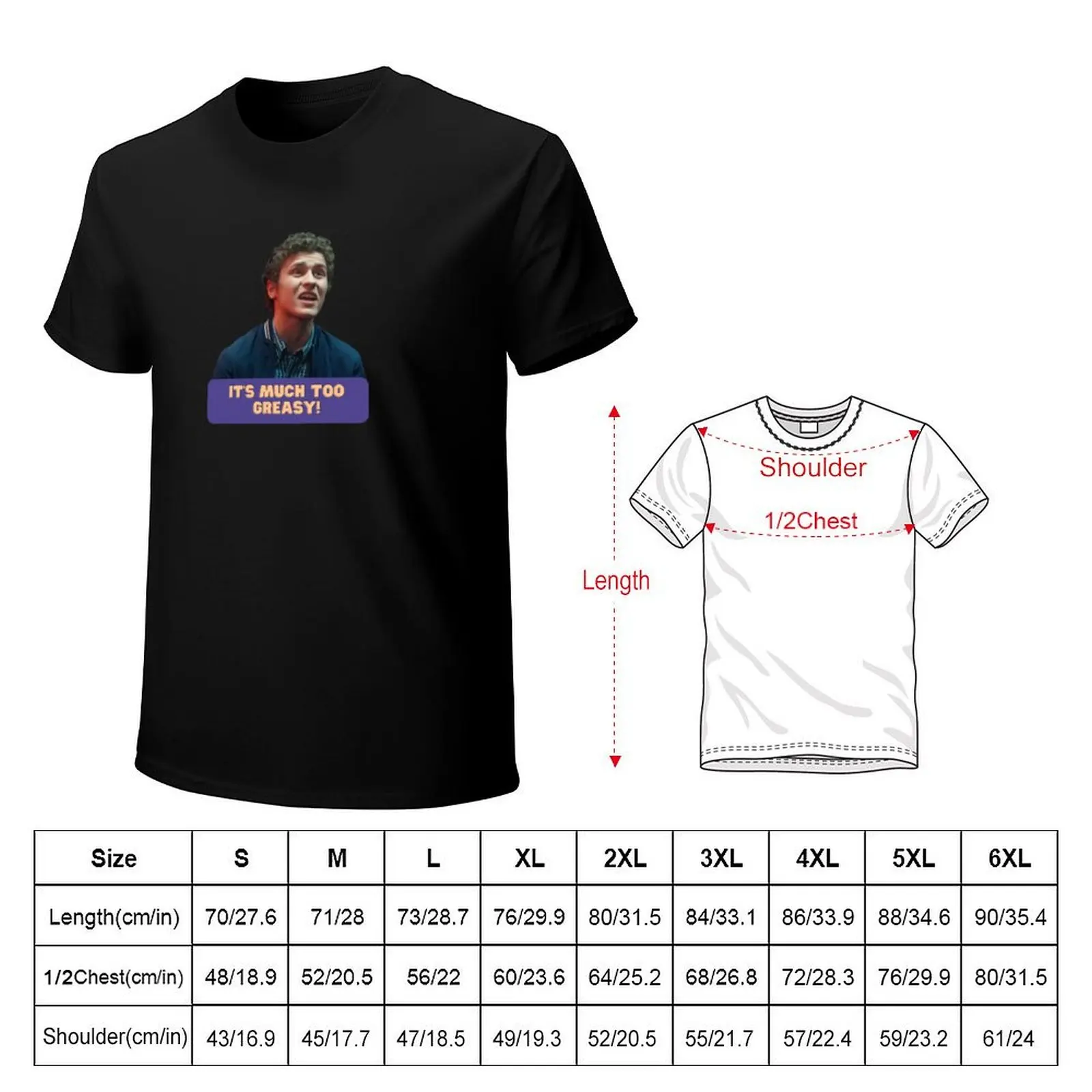 James Hates Chips! T-Shirt Basic Plain Short Sleeve Crew Neck Tee