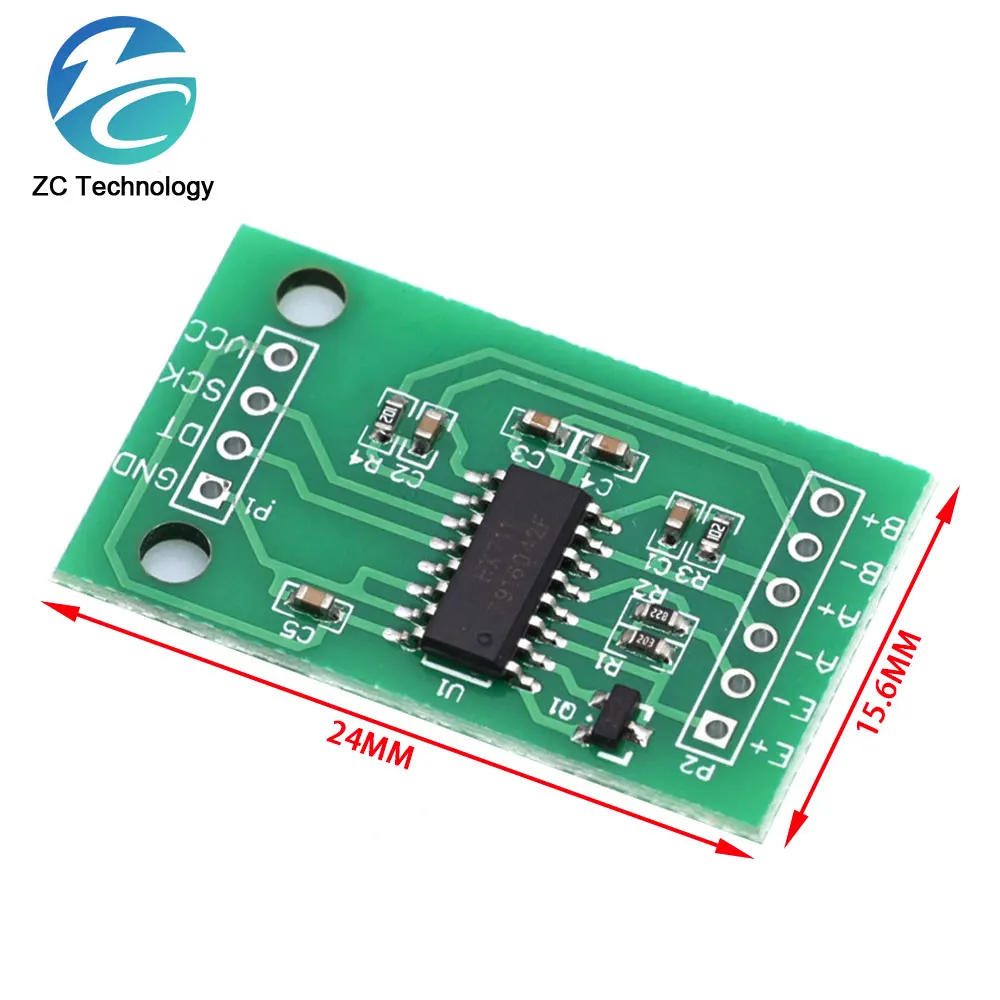 For Arduino Dual Channel HX711 Weighing Pressure Sensor 24-bit Precision A/D Module DIY Electronic Scale