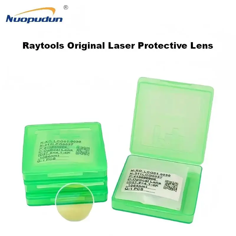 10PCS Raytools Original Laser Protective Lens Windows 27.9x4.1 37x7 24.9x1.5 Compatible with BM111 BM115 BT210S Fiber Laser