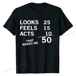 Funny 50th Birthday Gift 50 Years old Born in 1970 T-Shirt Tops & Tees Cute Crazy Cotton Mens Tshirts Personalized