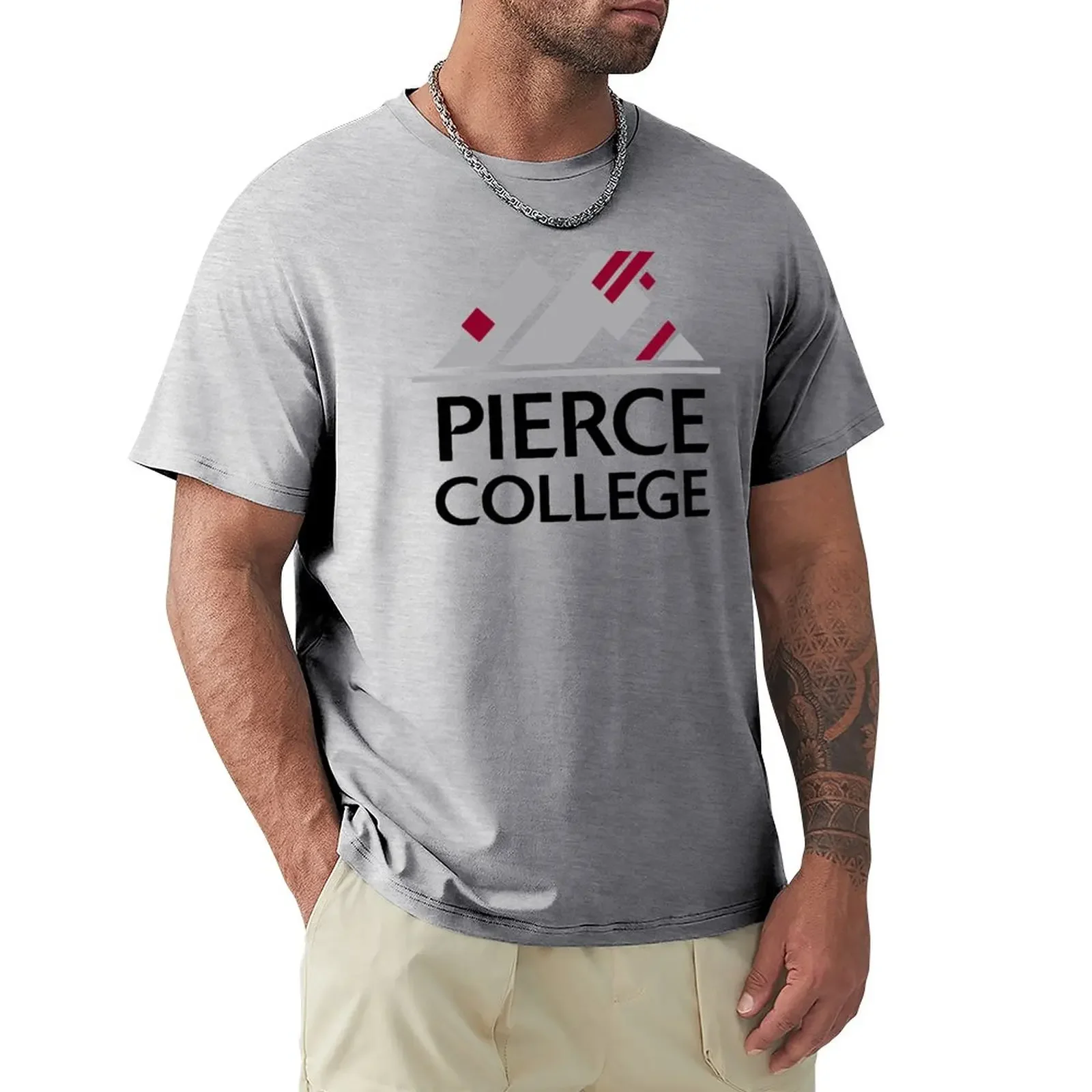 Pierce College Logo3 T-Shirt oversizeds tops fitted t shirts for men