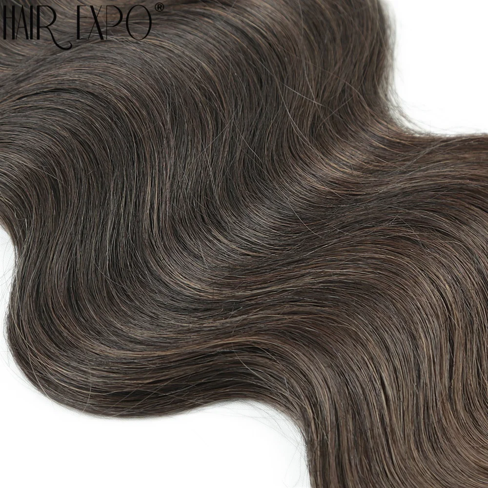 Body Wave Haarbündel 24 Zoll Piano Blonde Natürliche Synthetische Haarverlängerungen Ombre Dicker Pferdeschwanz Lockiges Haar zum Weben für Frauen – Detail 26