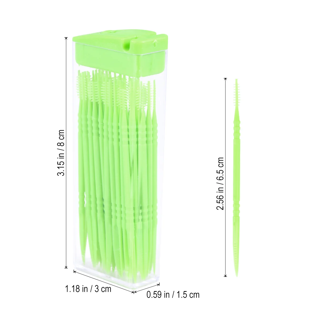 50 قطعة الأسنان المحمولة يختار البلاستيك بين الأسنان فرش لإزالة البلاك الأسنان الطازجة التنفس اللثة تحفيز العناية بالفم