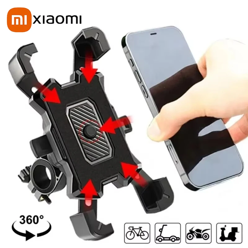 

Xiaomi Bike Motorcycle Phone Holder 360° Rotatable Bicycle Navigation Bracket For iPhone Xiaomi Bracket Non-slip Cycling Damping
