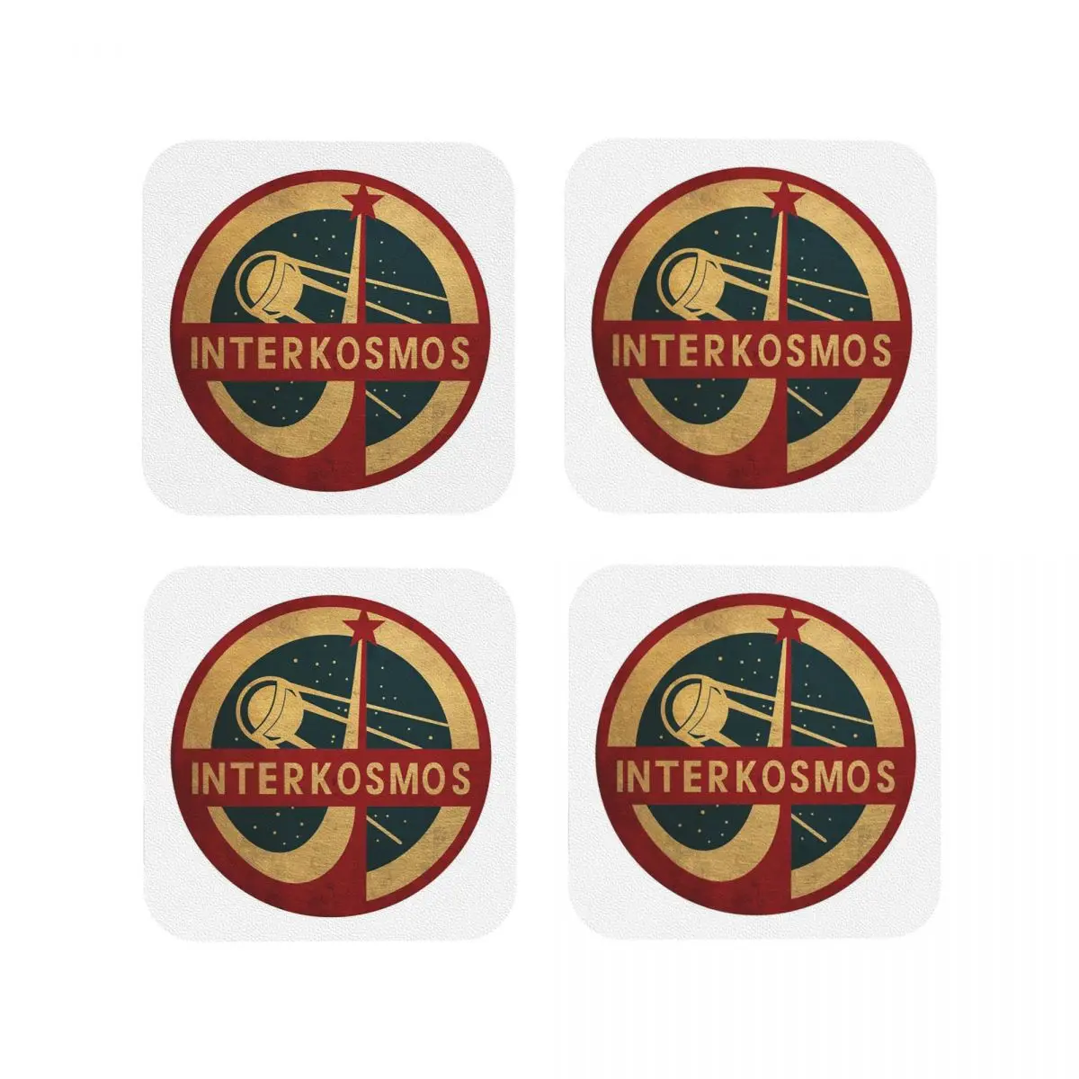 

Винтажный интеркосмос, космическая программа, супутник, спутниковые подставки, кухонные салфетки, изоляционные коврики для чашек, кофейных ковриков, подушечки для посуды