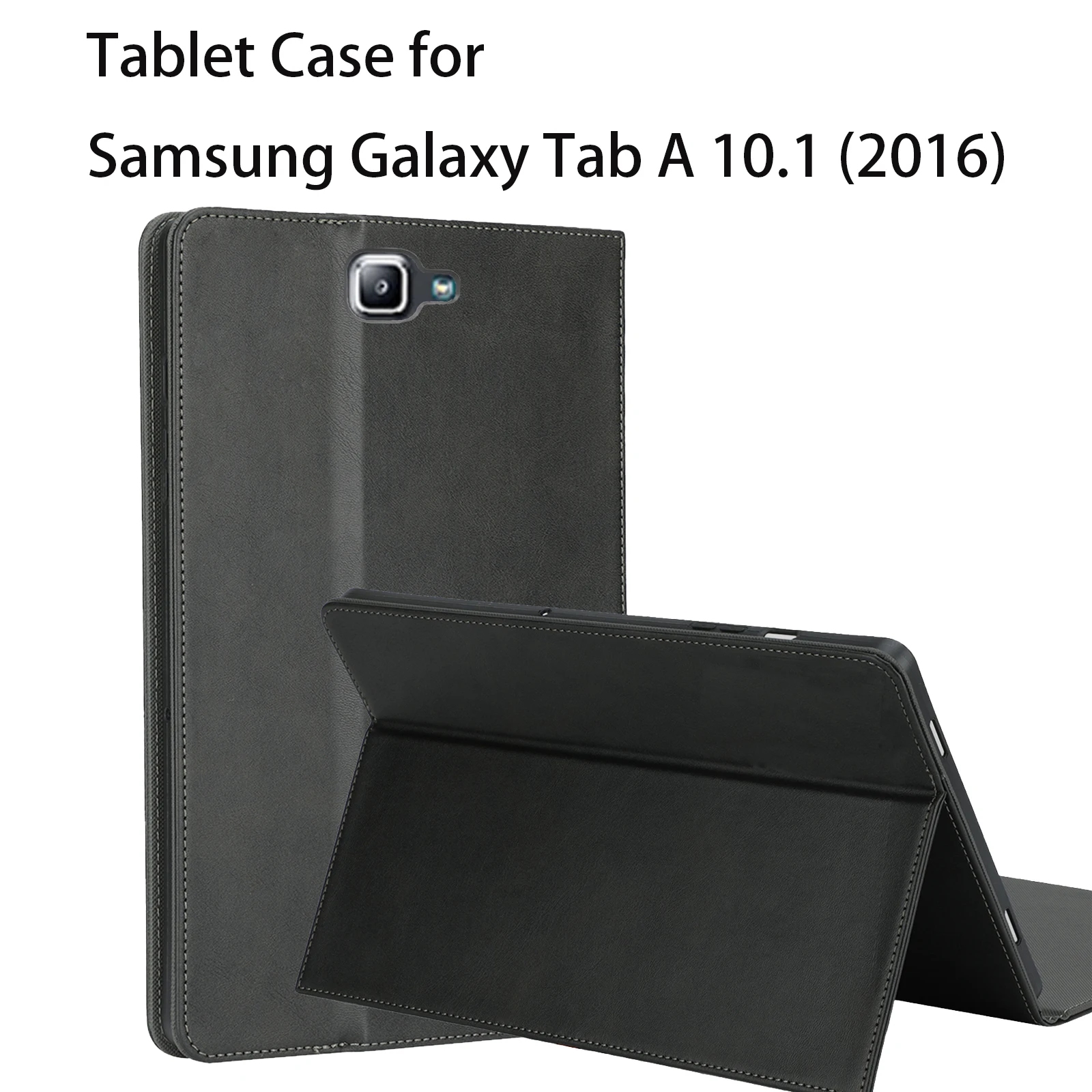 Tablet Case for Samsung Galaxy Tab A 10.1 (2016) T580 Protective Cover Kickstand Function Shockproof (PU leather+ TPU Cover)