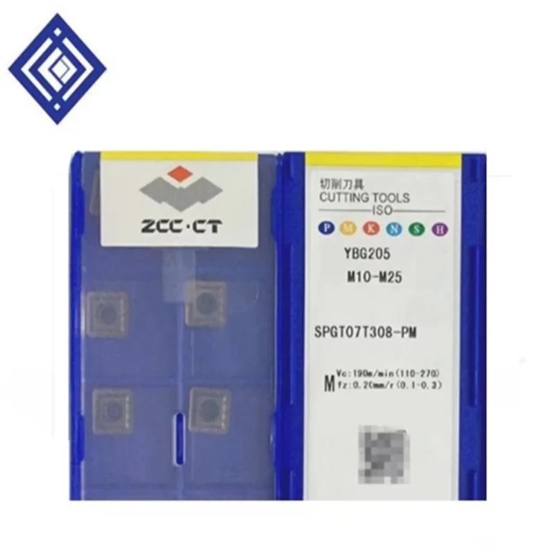 

High quality 10pcs/lots SPGT07T308-EM YBG205/YBG212 cnc carbide turning insert cnc blade