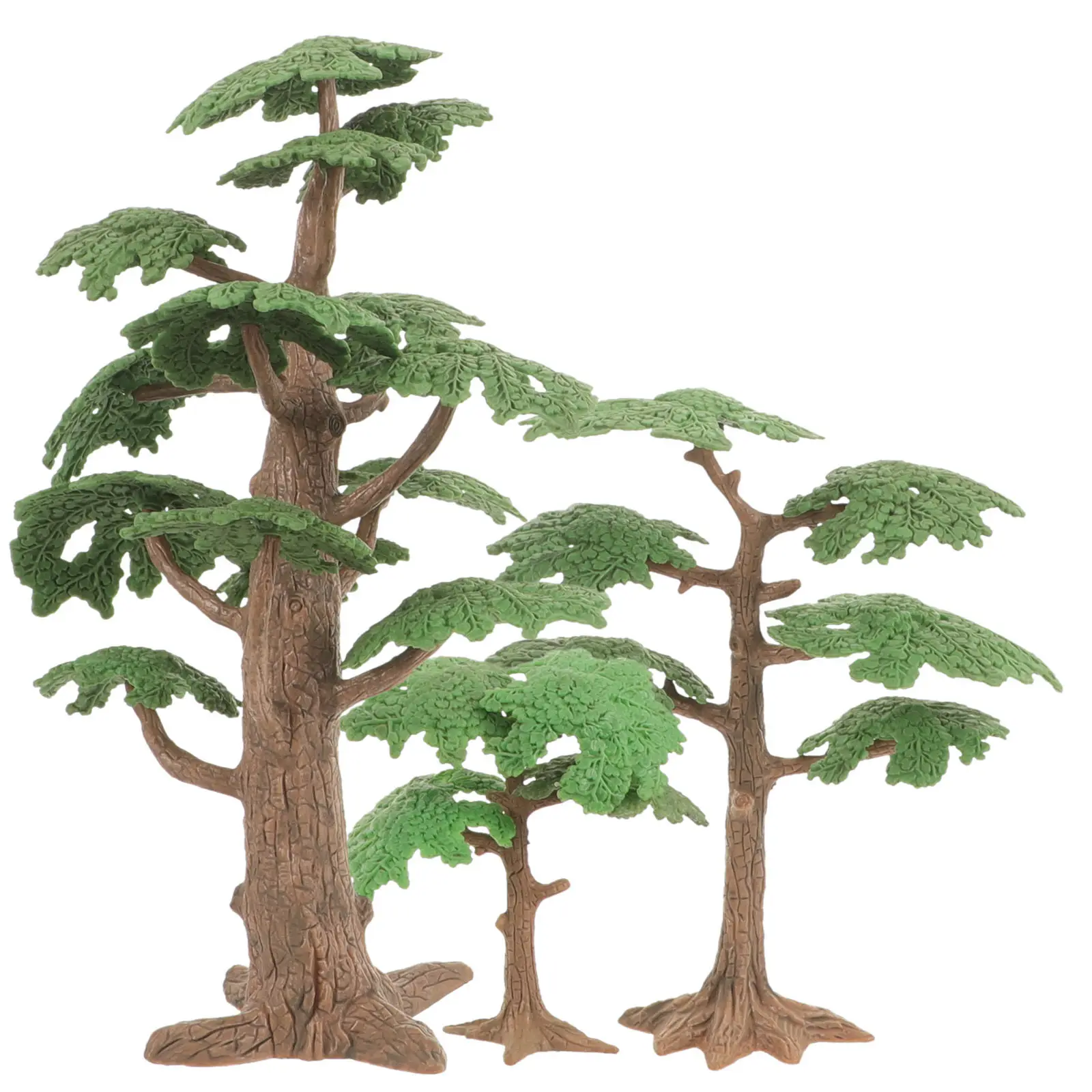 

3Pcs Miniature Tree Compact Durable DIY Micro Landscape Craft Ornament Sand Table Plant Decoration Miniature Tree Model