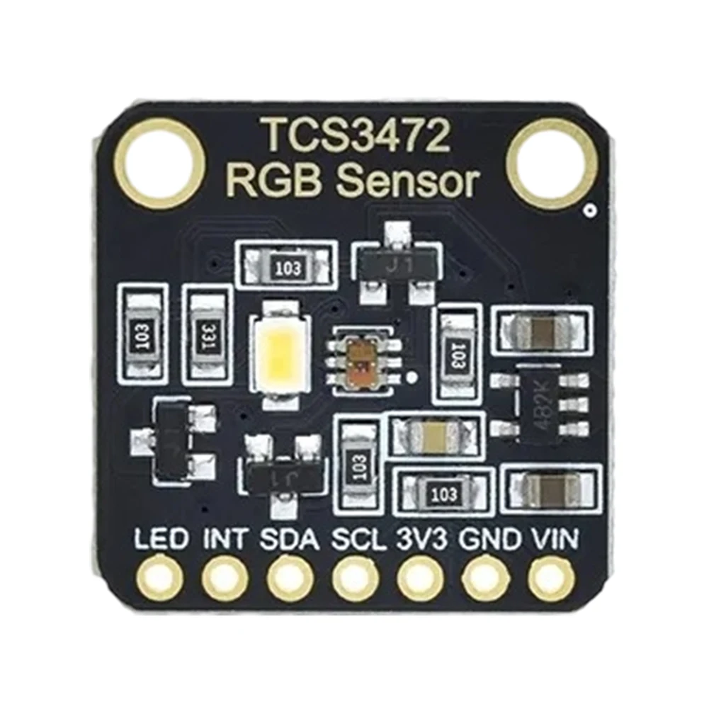 

TCS34725 Color Sensor Recognition Module 3.3V/5V RGB Development Board RGB Color Detector Sensor Module for Arduino