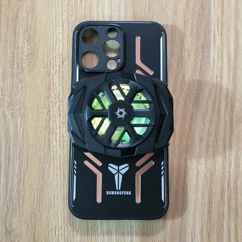 For iPhone 15 Heat Dissipation Cooling Fan Case For iPhone15 Plus Magnetic Hole Drop Resistance Rugged Cover For iPhone15Pro Max