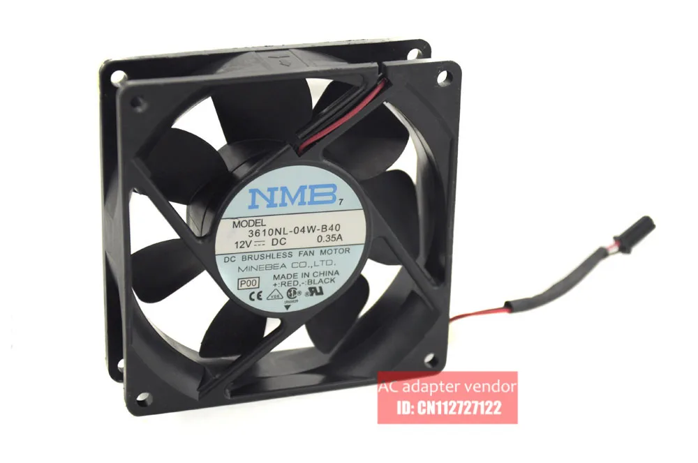 NMB 3610NL-04W-B40 9CM 9025 12v 0.35a wind capacity fan