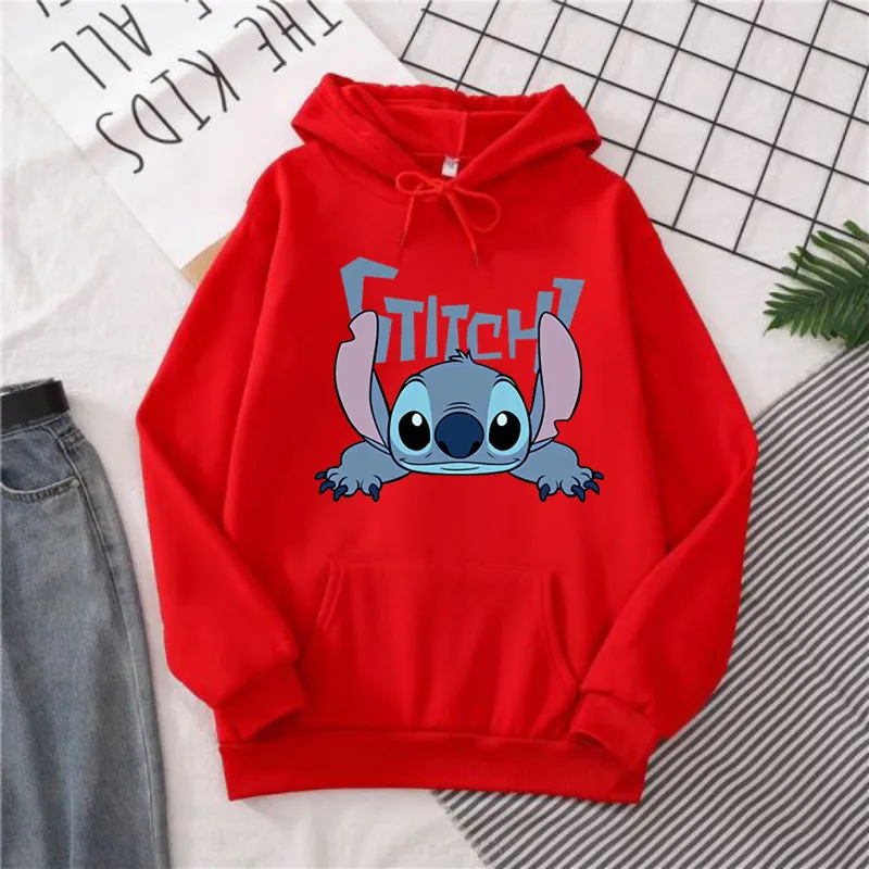 Cute Stitch Women\'s Hoodie Funny Hoodies Printing Cartoon Graphic Sweatshirt Women Harajuku Tops Oversized Autumn Clothes