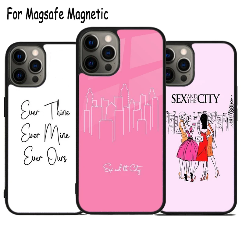 

Чехол Magsafe для телефона с функцией беспроводной зарядки для iPhone 15 16 14 13 11 12 Pro Max Plus