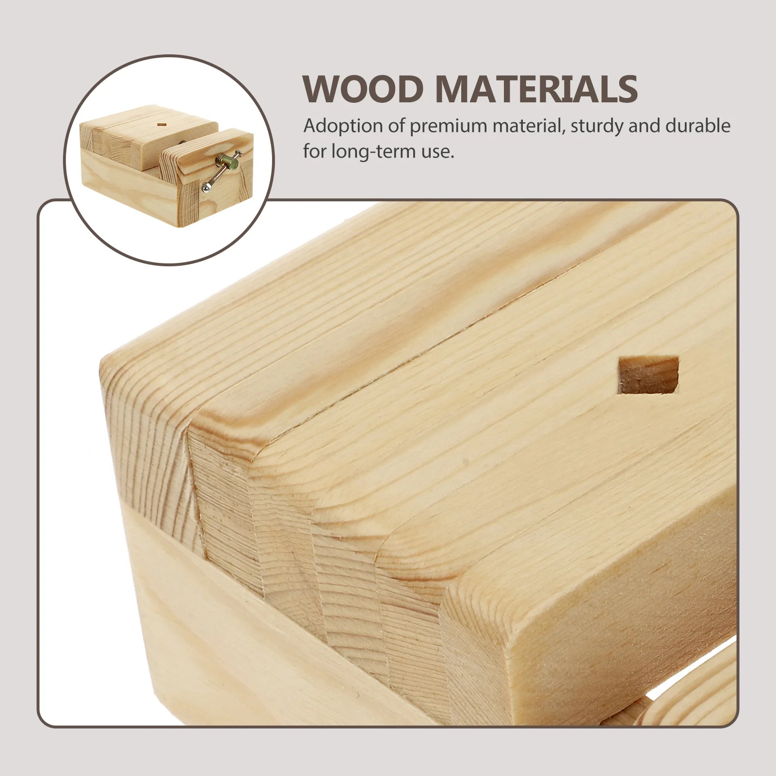 Premium Wooden Seal Carving Bed Practical Clamp Tool for Long-Term Use Safe Smooth Round Surfaces Easy Adjustment for Different