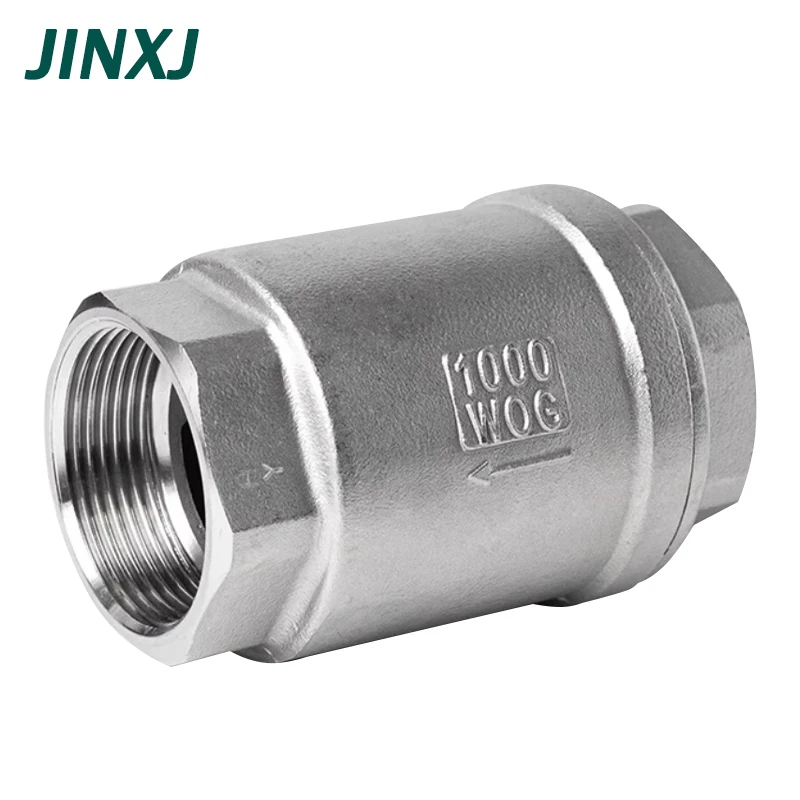 

304 Stainless Steel Vertical Check Valve H12 Water Pump 1/4 3/8 1/2 1 Inch Water Pipe One-way Valve DN8 10 15 20 32 50 65