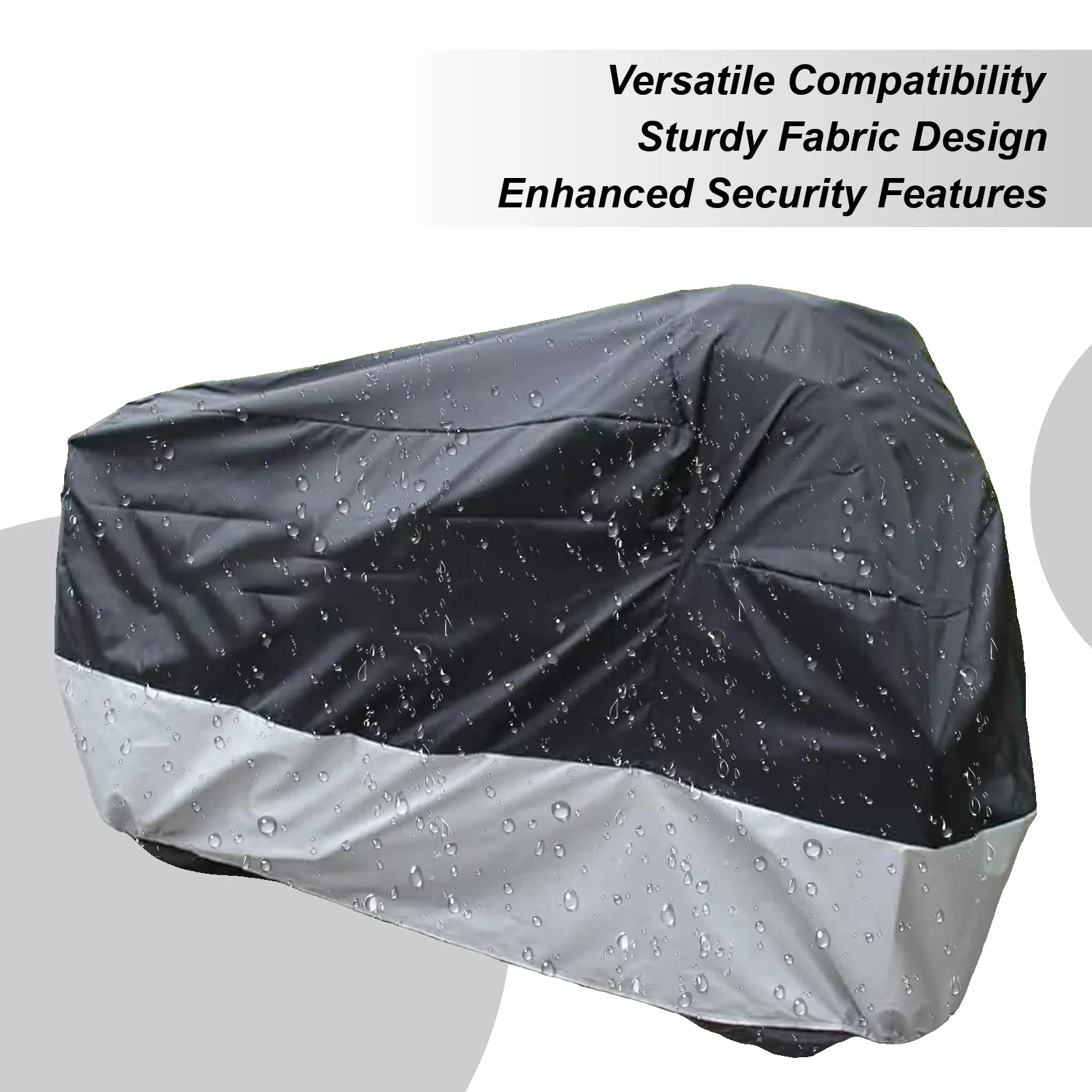 

Cover For Motorcycle Waterproof Bike Cover Outdoor Storage All Season Windproof Storage Protector With Lock-Holes For Garage