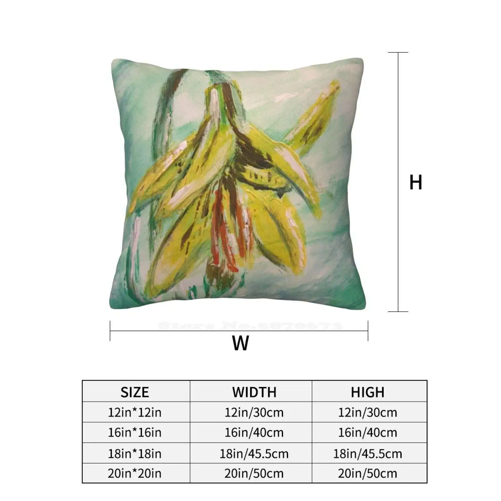 Bosnian Lily National Flower Of Bosnia Painting Pillowslip Pillowcase Bosnian Lily National Flower Lily Painting Flower