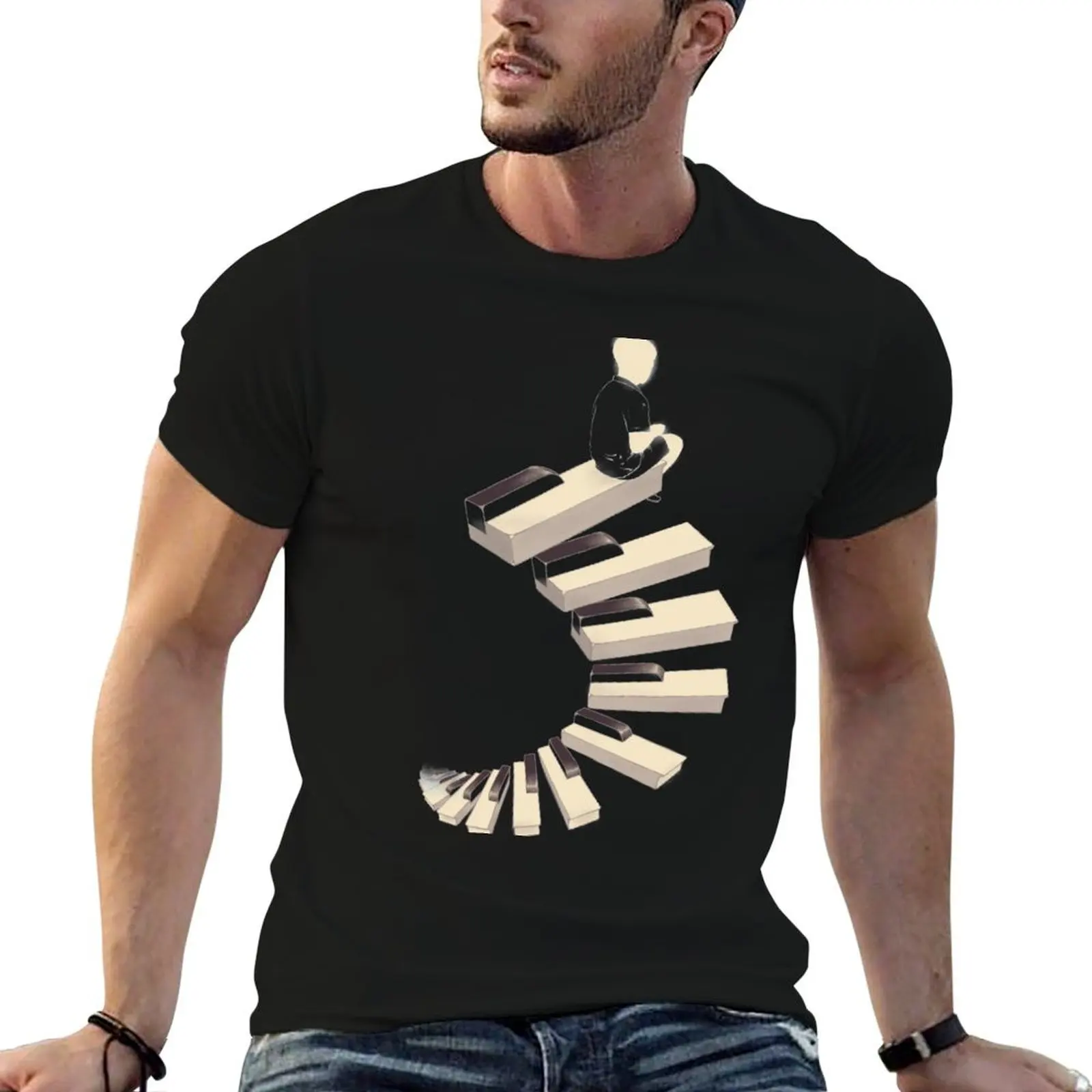 Endless tune T-Shirt Daily Wear Plain Short Sleeve Shirt