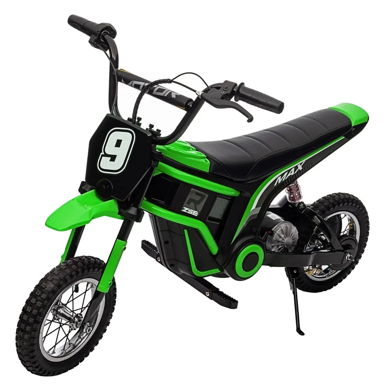 Kids Electric Dirt Bike Toy, Ride On Motorcycle Toy With 350W Chain-Driven Motor, Rear Brake For Children 3-8