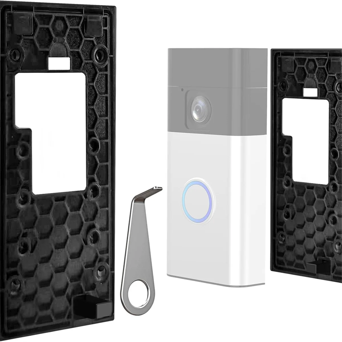 A50U No-Drill Ring Doorbell Mount for Ring Battery Doorbell (2024 Release),Adhesive Doorbell Mounting Plate Bracket