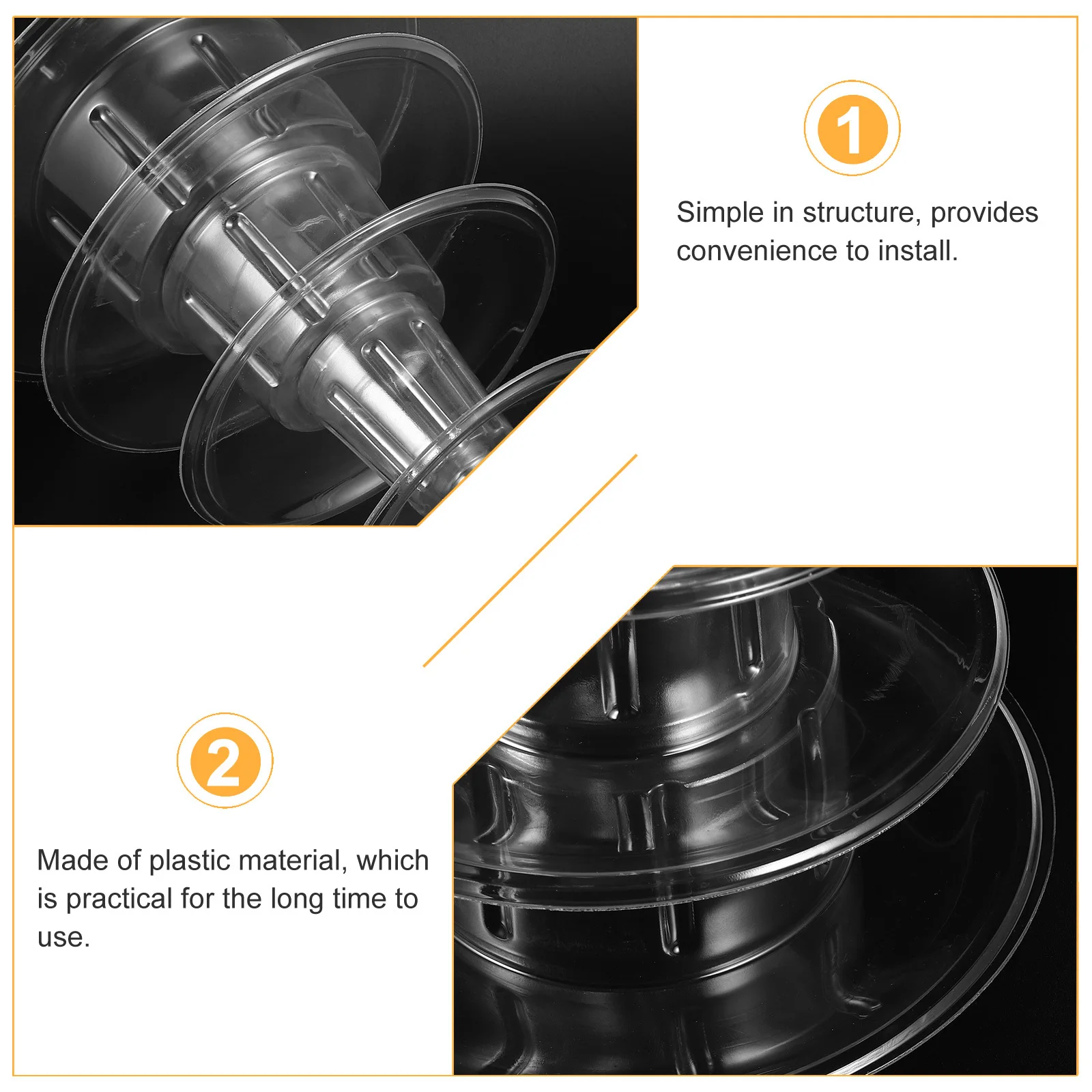 4-Tier البلاستيك كعكة رف شاشة حفل زفاف حامل كب كيك حامل تخزين شفاف للحلوى الفاكهة معكرون الوقوف #1