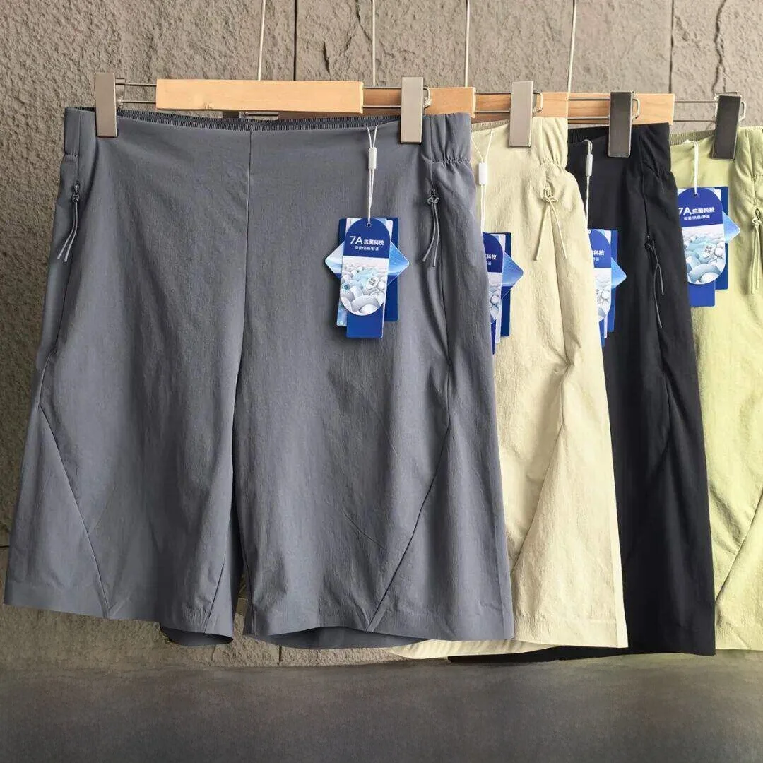 Traveler Series Men's Seamless Sealed Soft  Shorts Waterproof Quick Dry Summer Elastic  Shorts Standard Fit mid Waist