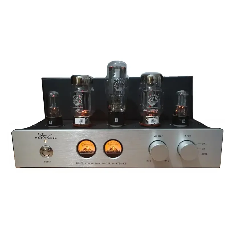 

KT88 Чистый ламповый усилитель класса A Ручной ламповый Hi-Fi аудиоусилитель с метром