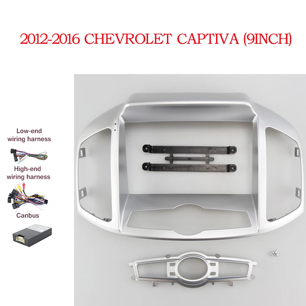 

BYNCG Car Frame Fascias With Canbus Decoder For Chevrolet Captiva 2012-2016 Android Radio Dask Kit Fascia