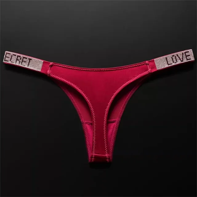 High Slit Luxury Rhinestone Women's Sexy Thin Ice Silk Thong Temption Plus Size Leopard Print/Solid Color G-string Underwear 2 High Slit Luxury Rhinestone Women's Sexy Thin Ice Silk Thong Temption Plus Size Leopard Print/Solid Color G-string Underwear 2