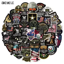 10/30/50PCS Commemorative Veteran America Retro Stickers For Laptop Car Pad Luggage Phone Bicycle Waterproof Graffiti Sticker F5