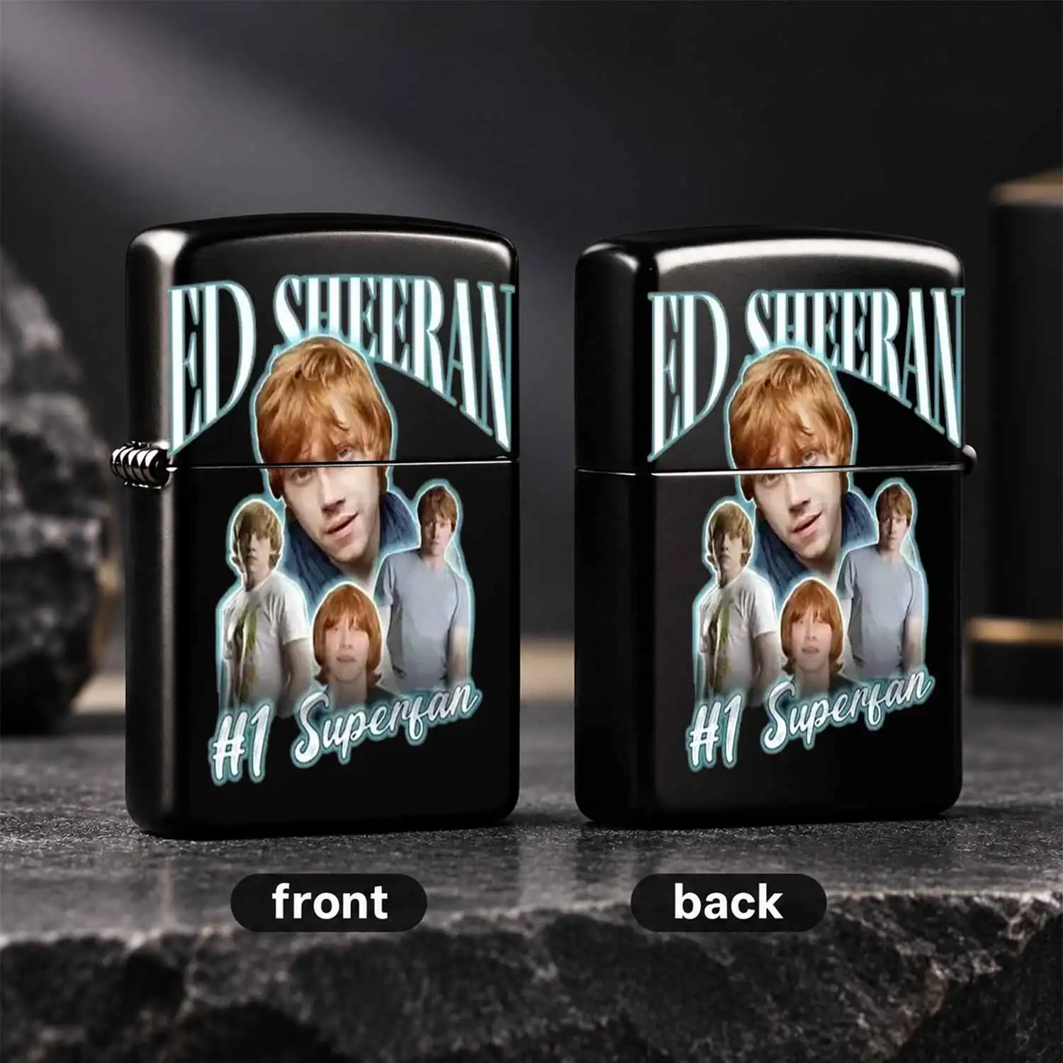 Ed Sheeran Style Red Hair Character No 1 Super Fan Themed Portable Everyday Ignition Tool Creative Trendy Decor Item Suitable For All Scenarios Perfect Unique Memorial Gift For Friends And Hobbyists Retro Fun Printed Pr A Humorous And Inter