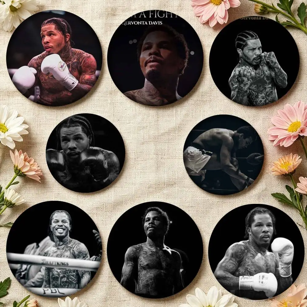 G-Gervonta Boxer D-Davis 25mm 32mm 44mm 58mm 75mm Brooches Badges Pins for Accessories Gift