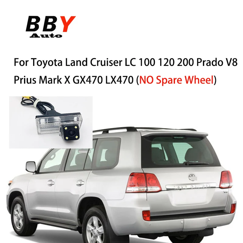 

Камера заднего вида «рыбий глаз» для Toyota Land Cruiser LC 100 120 200 Prado V8 Prius Mark X GX470 LX470, резервная парковка, реверс автомобиля