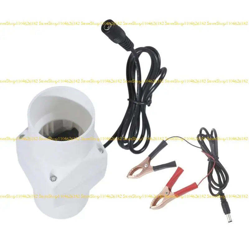 Q2Q4 Iron Body Duct Fan 12V inlines Fan For Fast Smokes Extraction Restoran