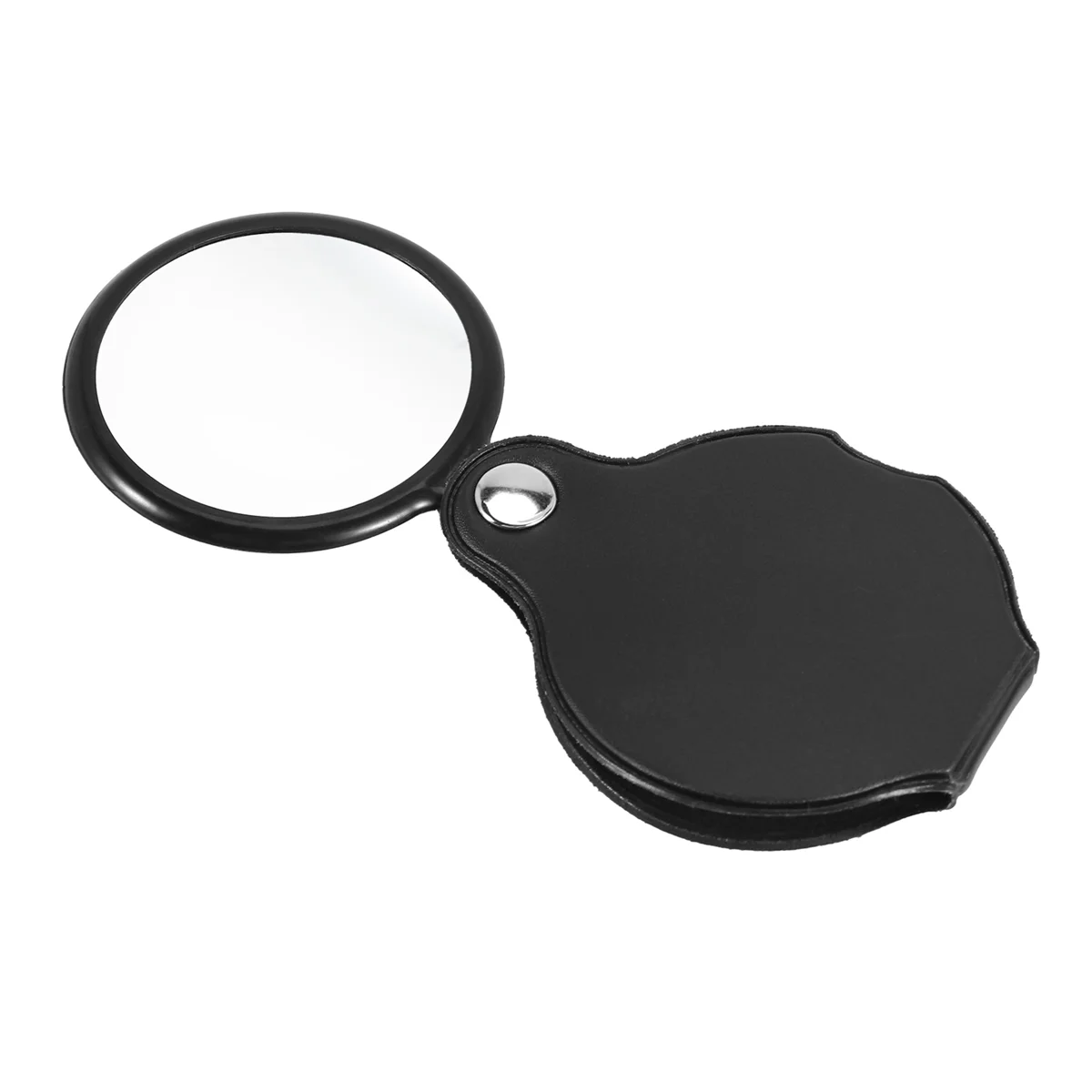 Folding Fold Away Pocket Magnifying Glass Magnifier Lens 3X Magnification Folding Leather Case Magnifying Glass