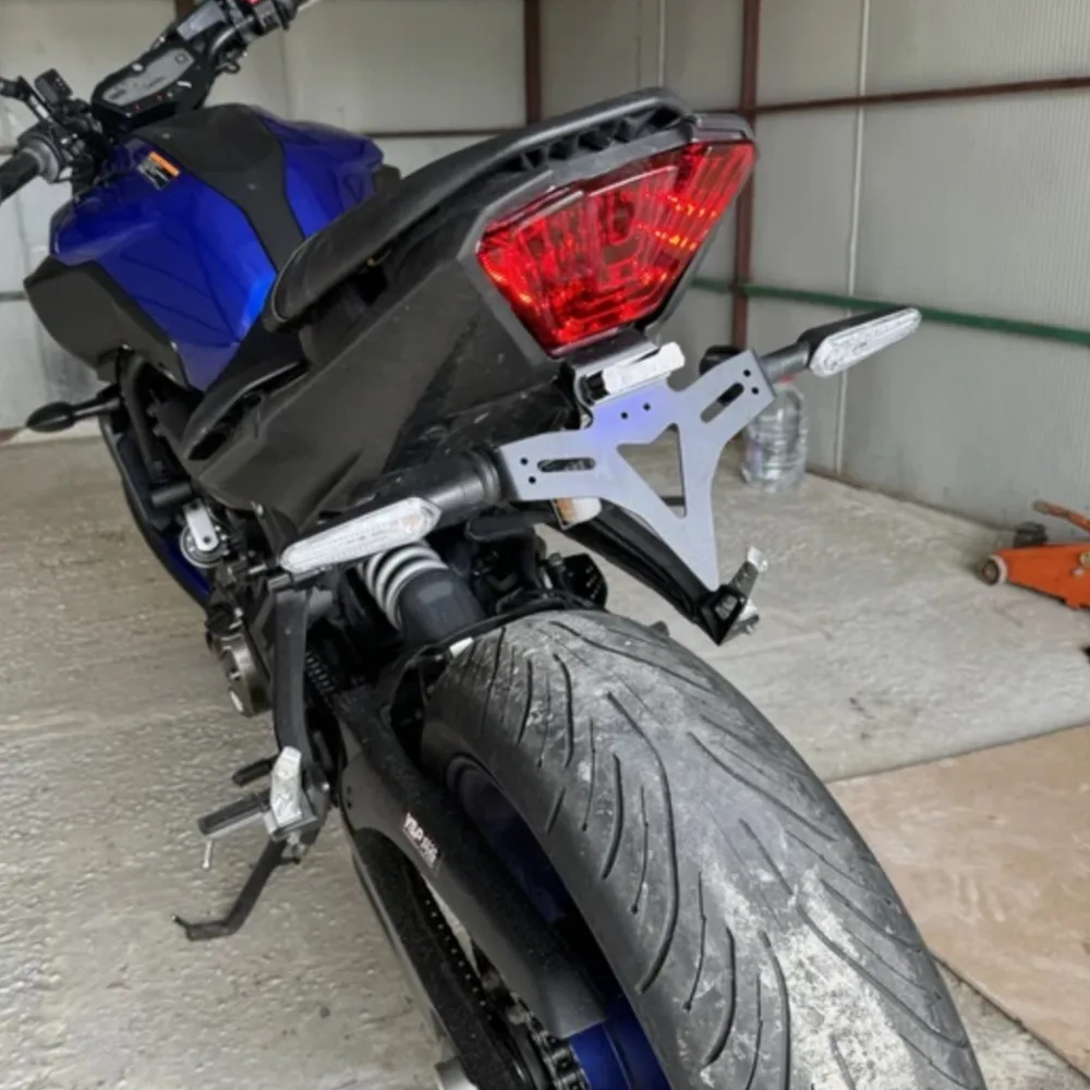 

For Yamaha YZF R7 YZFR7 2021-2023-2024-2025-2026 Motorcycle License Plate Holder Bracket Rear Tail Tidy Fender Eliminator Kit