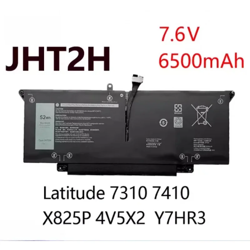 

JHT2H 52WH Laptop Battery for DELL Latitude 7310 7410 Series 35J09 0YJ9RP 009YYF 07CXN6 04V5X2