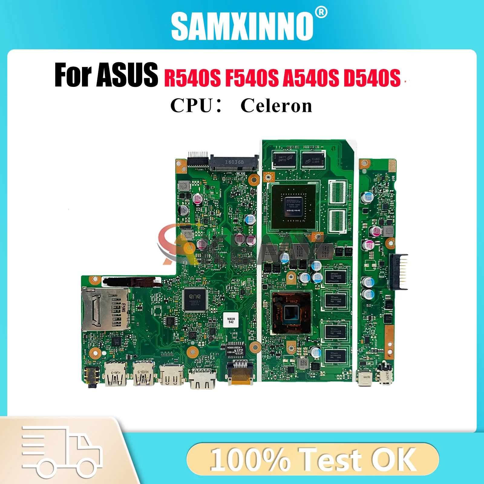 

X540SC Материнская плата для ноутбука ASUS VivoBook F540S R540S X540SC D540S A540S X540S Материнская плата с процессором Celeron 100% тесты OK stk