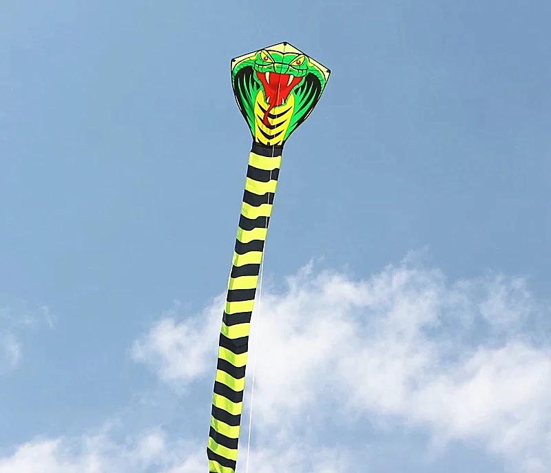 Grande cobra pipa voar corda linha de náilon pipa esportes de praia crianças pipa weifang cobra pipa esporte rei carretilha pipa diversão