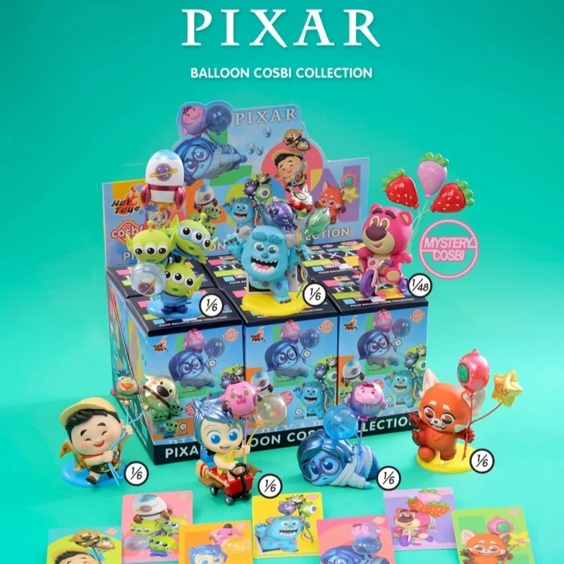 Коллекционная мини-фигурка Hot Toys Pixar Balloon Series: Слепая коробка-сюрприз, милая мини-фигурка Cosbi, настольное украшение, игрушка, подарок на день рождения