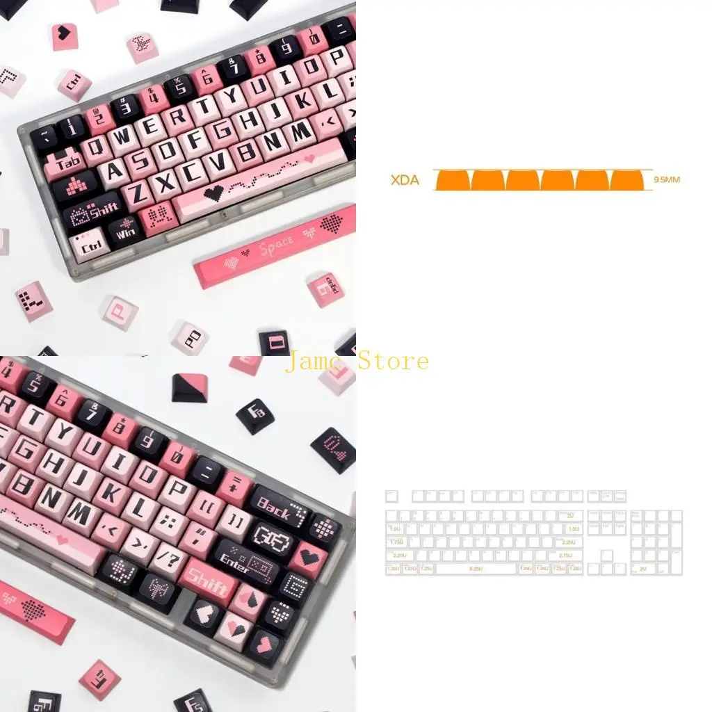 

LX0B 131KEYS Мечтательный цветовой клавиша xda Profile PBT 5SIDED DYE-Sublimation