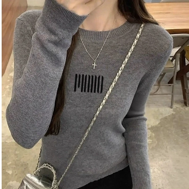 

Women's Lazy Style Sweater No Pilling Winter New Arrival Big Lang Unique Knitted Top Inner Wear Fashionable Casual
