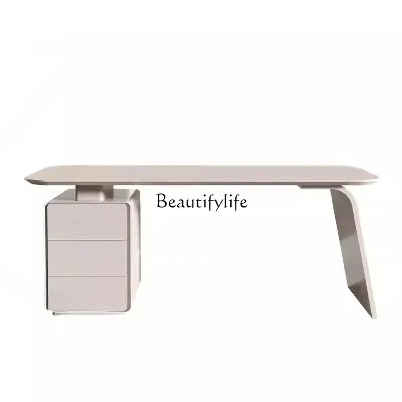 

Unique Wooden Office Desks for Beauty Salon Large Capacity Easy To Clean Desk Italian Minimalist Household Office Desk for Room