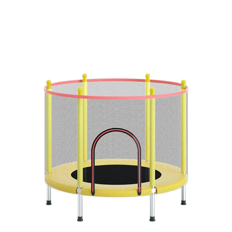 2026 Factory Sales Cheap Children Trampoline Wholesale Fitness Trampoline With Safety Fence Cheap Indoor Outdoor Folding Trampol