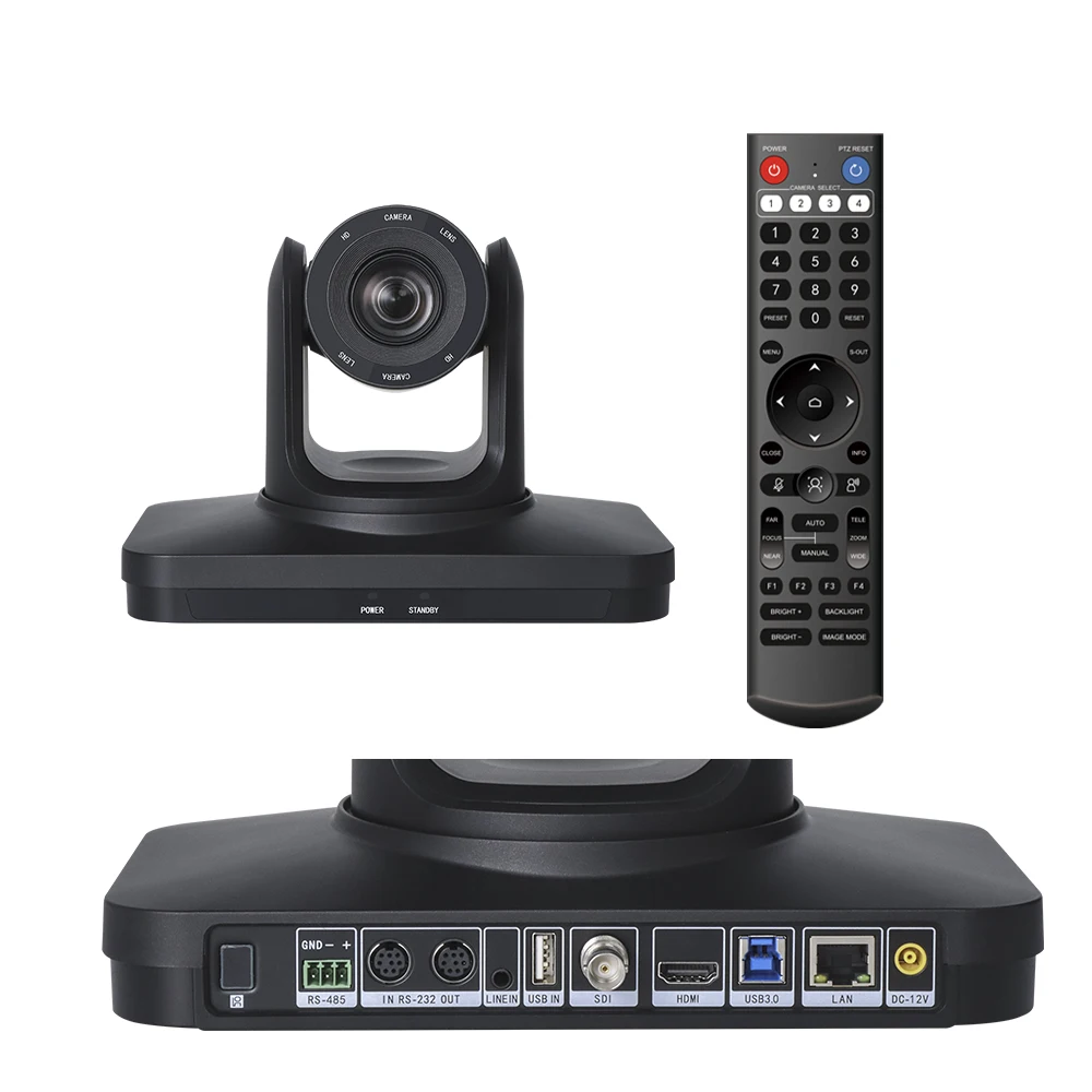 20X Optical Zoom 1080P@60fps HDMI RS485 USB3.0 Conference PTZ Camera For Education Church Live Streaming