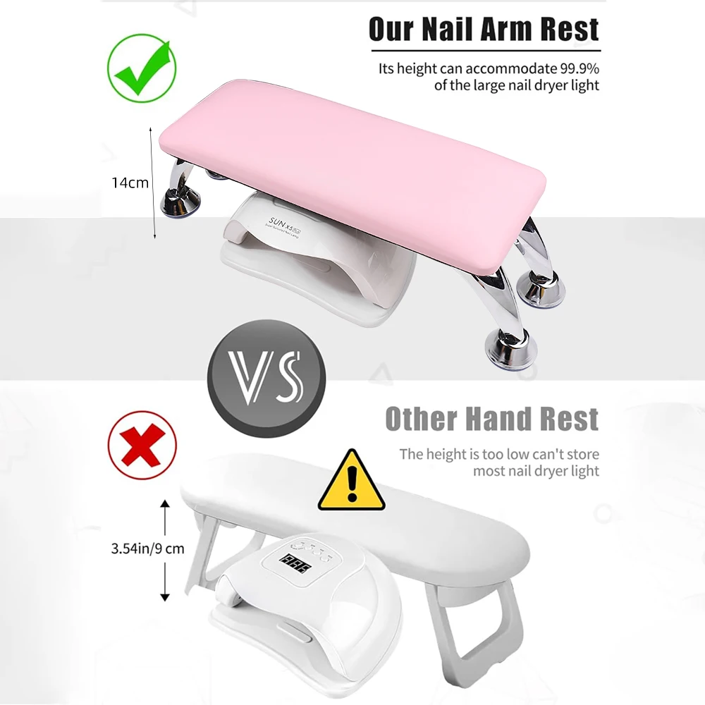 1 Pcs Genuine Nail Hand Rest Pillow Pink/Black /white Soft Hand Rest for Nail Arm Pillow Arm Rests Professional Nail Art Tool