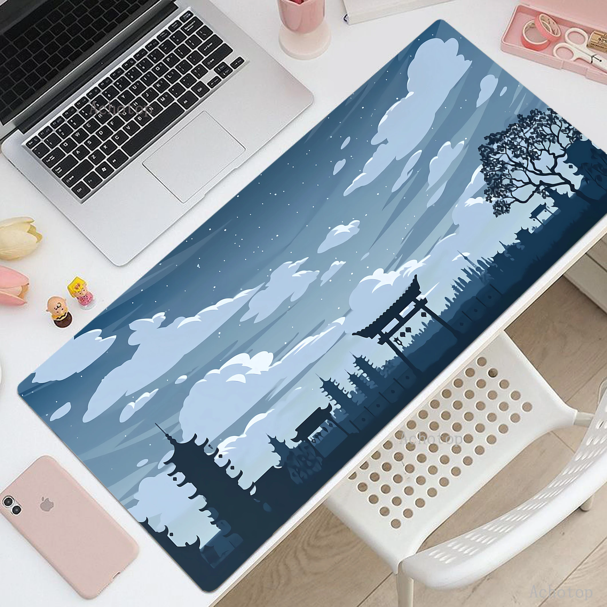 Gaming Speed Mouse Mat XXL Inari Torii Gamer Mouse Pad Large Rubber Deskmat Game Accessories Keyboard Mats Home Office Mousemat