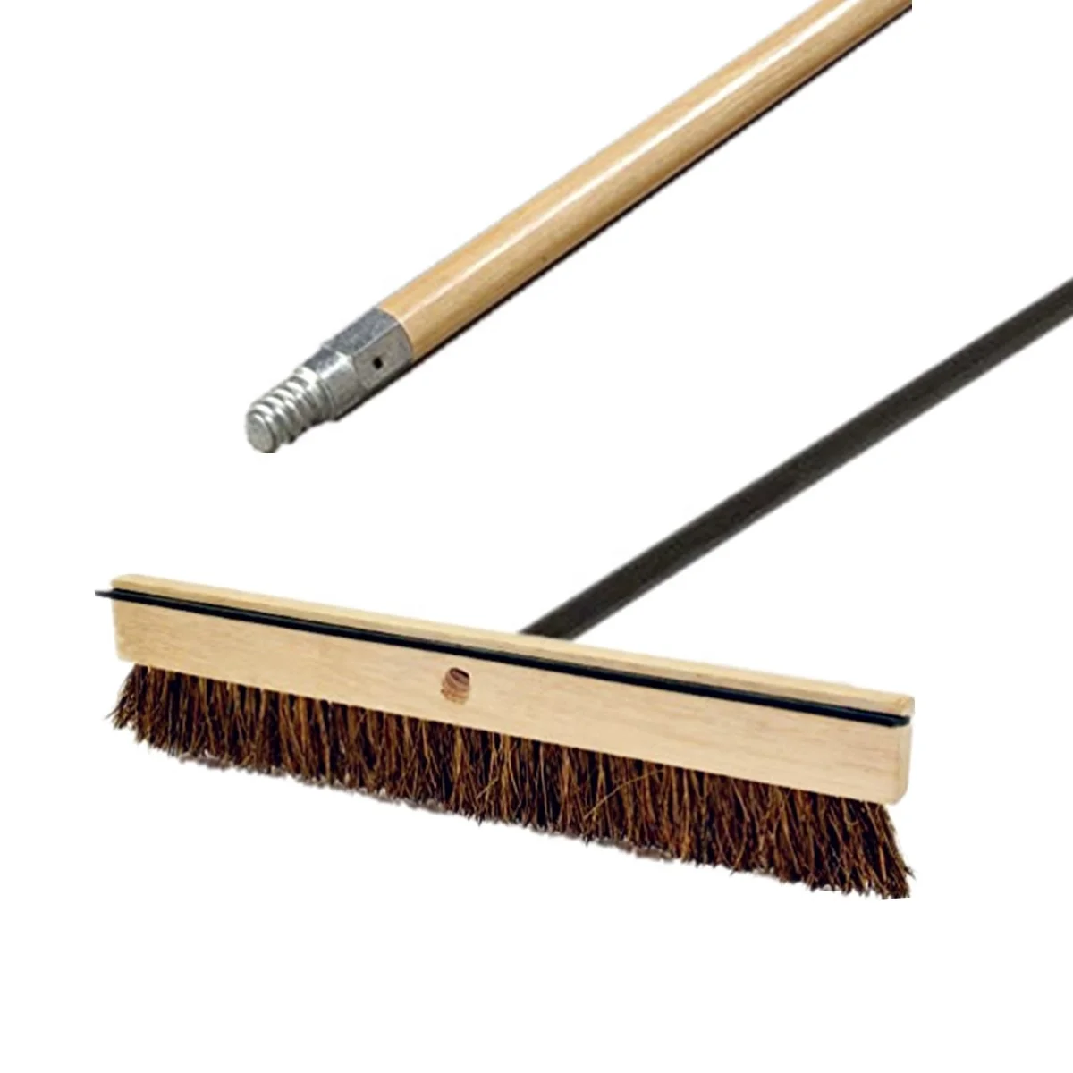 Construction Tools 18\'\' 24\'\' 36\'\' Poly Fiber Nylon Styrene Horse Hair Concrete Finishing Brooms Fine Coarse Concrete Broom